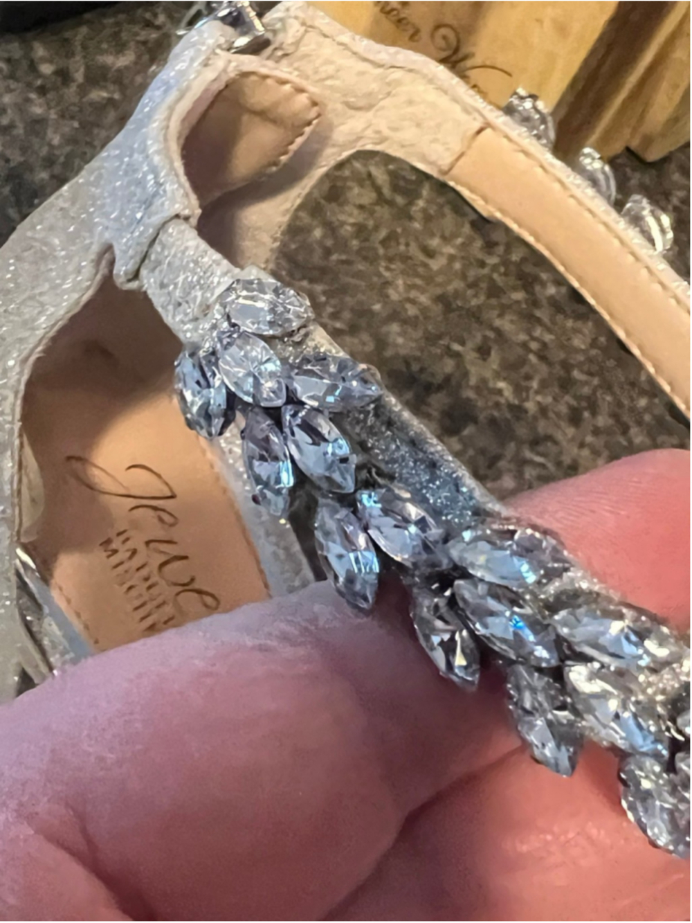 Jewel Badgley Mischka Mayra Ankle Strap Evening Sandals - Picture 6 of 12